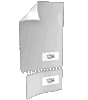 Eintrittskarte DIN lang perforiert & 2 x nummeriert 4/4 farbig + Sonderfarbe Silber